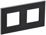 Рамка 2гн металл черный SK-F32Bl SKANDY IEK (1/10/100)
