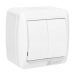 Выключатель 2кл о/у белый 10А IP54 Владивосток EKF PROxima Выключатель 2кл о/у белый 10А IP54 Владивосток EKF PROxima