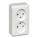 Розетка 2гн без З/К о/у белый 16А IP20 Этюд Systeme Electric (1/16/128) Розетка 2гн без З/К о/у белый 16А IP20 Этюд Systeme Electric (1/16/128)