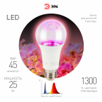 Фитолампа для растений светодиодная ЭРА FITO-25W-RB-E27 красно-синего спектра 25 Вт Е27 Фитолампа для растений светодиодная ЭРА FITO-25W-RB-E27 красно-синего спектра 25 Вт Е27