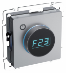 Терморегулятор электронный с индикацией с/у сталь механизм ТС10-1-БрС BRITE IEK (8/80) Терморегулятор электронный с индикацией с/у сталь механизм ТС10-1-БрС BRITE IEK (8/80)