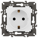 Розетка ЭРА Elegance 14-2102-01М 2P+E Schuko со шторками, 16А-250В, белый матовый Розетка ЭРА Elegance 14-2102-01М 2P+E Schuko со шторками, 16А-250В, белый матовый