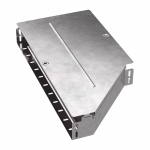 Переходник - редуктор д/лист. каб. лотка без разъема/соедин-ля сужение слева 600мм/400мм с высотой лотка80мм оцинк. ПРОМРУКАВ Переходник - редуктор д/лист. каб. лотка без разъема/соедин-ля сужение слева 600мм/400мм с высотой лотка80мм оцинк. ПРОМРУКАВ