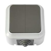 Выключатель 2кл о/у серый IP54 Пралеска Беларусь (1/60) Выключатель 2кл о/у серый IP54 Пралеска Беларусь (1/60)