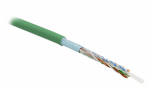 Кабель витая пара, экранированная F/UTP, категория 5e, 4 пары (24 AWG), одножильный (solid), экран - ф Hyperline FUTP4-C5E-S24-IN-PVC-GN-305 (305м) Кабель витая пара, экранированная F/UTP, категория 5e, 4 пары (24 AWG), одножильный (solid), экран - ф Hyperline FUTP4-C5E-S24-IN-PVC-GN-305 (305м)