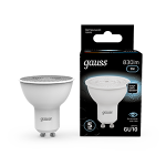 Лампа светодиод 9Вт GU10 4100K 830Лм MR16 Gauss Black (1/10/100)