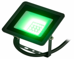 Прожектор светодиод 20Вт зеленый 2000Лм черный IP65 СДО LPR-025-GREEN-020 ЭРА (1/100)