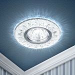 Светильник декор под лампу MR16 прозрачный с бел.светодиод. подсветкой DK LD9 SL/WH ЭРА (1/50) Светильник декор под лампу MR16 прозрачный с бел.светодиод. подсветкой DK LD9 SL/WH ЭРА (1/50)