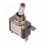 Тумблер 12V 20А (3c) ON-OFF однополюсный с красной LED подсветкой REXANT (10/10/500) Тумблер 12V 20А (3c) ON-OFF однополюсный с красной LED подсветкой REXANT (10/10/500)