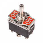 Тумблер 250V 6А (6c) ON-OFF-(ON) двухполюсный REXANT (10/10/500) Тумблер 250V 6А (6c) ON-OFF-(ON) двухполюсный REXANT (10/10/500)