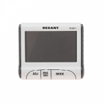 Термогигрометр комнатный с часами и функцией будильника REXANT (1/1/50)