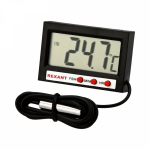 Термометр электронный комнатно-уличный с часами REXANT (1/1/100)