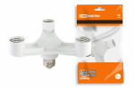 Переходник Е27-3хЕ27, белый, TDM Переходник Е27-3хЕ27, белый, TDM