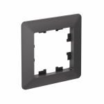 ATLASDESIGN AIR 1-постовая РАМКА, БАЗАЛЬТ/дымчатый черный