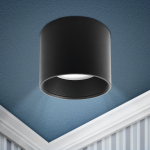 Светильник накладной под лампу GX53 алюминий черный OL8 BK ЭРА (1/40) Светильник накладной под лампу GX53 алюминий черный OL8 BK ЭРА (1/40)