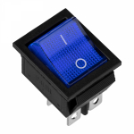 Выключатель клавишный 250V 16А (4с) ON-OFF синий с подсветкой (1шт/упак) REXANT (1/1/200) Выключатель клавишный 250V 16А (4с) ON-OFF синий с подсветкой (1шт/упак) REXANT (1/1/200)