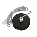 Комплект для подключения к сети Х-line подвесной (провод 2м) RAL9005 черный муар 5-жильный Комплект для подключения к сети Х-line подвесной (провод 2м) RAL9005 черный муар 5-жильный