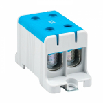 Клемма силовая вводная двойная КСВ 16-95 синяя EKF (1/9/108) Клемма силовая вводная двойная КСВ 16-95 синяя EKF (1/9/108)