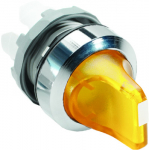 Селекторный переключатель 2-позиц. с рукояткой цвет желтый 22мм с подсветкой, с фиксацией, IP66 ABB COS/SST светосигнальная аппаратура Селекторный переключатель 2-позиц. с рукояткой цвет желтый 22мм с подсветкой, с фиксацией, IP66 ABB COS/SST светосигнальная аппаратура