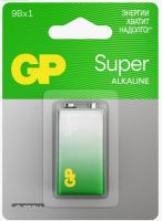 Элемент питания 6LR61 крона 9V алкалиновый Super G-Tech бл. 1шт 1604AA21-5CRSBC1 GP (1/10/200) Элемент питания 6LR61 крона 9V алкалиновый Super G-Tech бл. 1шт 1604AA21-5CRSBC1 GP (1/10/200)
