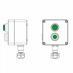Взрывозащищенный пост управления из алюминия CPE-A-12-(1xP1G(11)-1xLG(250))-1xKAEPM2MHK-20(C)1Ex d e IIC Т5 Gb / Ex tb IIIC T95°CDb IP66 Взрывозащищенный пост управления из алюминия CPE-A-12-(1xP1G(11)-1xLG(250))-1xKAEPM2MHK-20(C)1Ex d e IIC Т5 Gb / Ex tb IIIC T95°CDb IP66