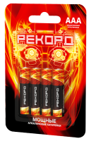 Элемент питания LR03 (ААА) BP4 алкалиновый в бл 4 шт РЕКОРД