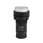 Кнопочный выкл. в сборе плоск., 1 упр. элемент белый 1НО 0НЗ 1переключ. IP40 с подсветкой, КЭАЗ