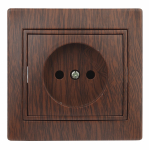 Розетка 1гн без З/К с/у венге 16А 1-201-10 Intro Plano 1-201-10 ЭРА