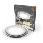 Светильник круг 6+3Вт 540Лм 3000K 180-265В IP20 монтаж Ø110 144*31мм 3 режима LED Gauss Bubbles 1/40 Светильник круг 6+3Вт 540Лм 3000K 180-265В IP20 монтаж Ø110 144*31мм 3 режима LED Gauss Bubbles 1/40