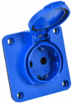 Розетка панельная РП17-3 2P+PE 16А 230В с увеличенным фланцем с З/К с крыш. синий IP54 SCHUKO MAGNUM IEK (1/20/120) Розетка панельная РП17-3 2P+PE 16А 230В с увеличенным фланцем с З/К с крыш. синий IP54 SCHUKO MAGNUM IEK (1/20/120)