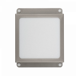 Светильник светодиодный ДВО PPL 089/G OPAL  9W 6500K GREY IP40 "Грильято" 100*100мм "Домино" Jazzway