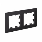 Рамка 2гн карбон/дымчатый черный AtlasDesign AIR Systeme Electric (1/5)