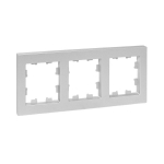 Рамка 3гн алюминий, пластик Эпика EKF (1/12/144)