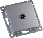 Оконечная розетка механизм скрыт. уст-ки винт. крепление серебро HEGEL Оконечная розетка механизм скрыт. уст-ки винт. крепление серебро HEGEL