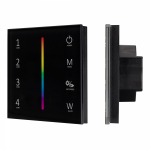 Панель Sens SMART-P30-RGBW Black (230V, 4 зоны, 2.4G) (Arlight, IP20 Пластик, 5 лет) Панель Sens SMART-P30-RGBW Black (230V, 4 зоны, 2.4G) (Arlight, IP20 Пластик, 5 лет)