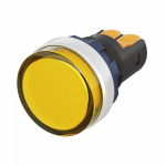 Лампа индикаторная в сборе 1 источник света желтая круглая линза, плоская 9-24В AC/DC d22.2мм СВЕТОДИОД. (LED) IP68 DKC Mitra Лампа индикаторная в сборе 1 источник света желтая круглая линза, плоская 9-24В AC/DC d22.2мм СВЕТОДИОД. (LED) IP68 DKC Mitra