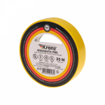 Изолента желтая 15/20м толщина 0,13мм ПВХ KRANZ (10/10/200) Изолента желтая 15/20м толщина 0,13мм ПВХ KRANZ (10/10/200)