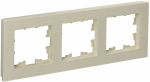 Рамка 3гн крем рифленный РУ-3-Бр BRITE IEK (10/100)