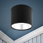 Светильник накладной под лампу GX53 алюминий черный+серебро OL8 BK/SL ЭРА (1/40) Светильник накладной под лампу GX53 алюминий черный+серебро OL8 BK/SL ЭРА (1/40)