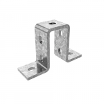 Прямоугольная скоба для двойного СТРАТ-профиля 41х41 мм, по высоте, толщ. 6,0 мм гальван. цинк Прямоугольная скоба для двойного СТРАТ-профиля 41х41 мм, по высоте, толщ. 6,0 мм гальван. цинк