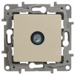 Розетка 1гн ТВ оконечная с/у крем механизм Etika Legrand (1/10)