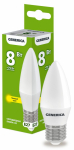 Лампа светодиод 8Вт свеча Е27 3000К 800Лм матовая GENERICA IEK (1/10/100) Лампа светодиод 8Вт свеча Е27 3000К 800Лм матовая GENERICA IEK (1/10/100)