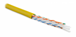 Кабель витая пара U/UTP, кат 6, 4 пары (23 AWG), одножильный (solid), с разделителем, LSZH, Hyperline UUTP4-C6-S23-IN-LSZH-YL-305 (305м) Кабель витая пара U/UTP, кат 6, 4 пары (23 AWG), одножильный (solid), с разделителем, LSZH, Hyperline UUTP4-C6-S23-IN-LSZH-YL-305 (305м)