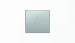 Клавиша одинарная нажимная (кнопка) для выкл-ля/диммера пластик нержавеющая сталь матовая IP20 ABB Sky Клавиша одинарная нажимная (кнопка) для выкл-ля/диммера пластик нержавеющая сталь матовая IP20 ABB Sky
