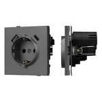 Механизм розетки с USB зарядкой SCT-TENDO-MUAC-SFPL-GR (230V, 16A) (Arlight, Матовый графитовый) Механизм розетки с USB зарядкой SCT-TENDO-MUAC-SFPL-GR (230V, 16A) (Arlight, Матовый графитовый)