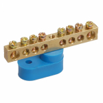 Шина "N" нулевая 6х9мм 8/1 (8 групп/крепеж по центру) с одним угловым изолятором (10 шт/уп) Промрукав Шина "N" нулевая 6х9мм 8/1 (8 групп/крепеж по центру) с одним угловым изолятором (10 шт/уп) Промрукав