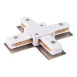 TRC-1-1-X-WH / Коннектор X-образный для однофазного шинопровода (белый)