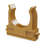 Крепёж-клипса для труб АБС-пластик бук д32 (25шт/500шт уп/кор) Промрукав