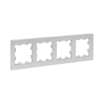 Рамка 4гн алюминий, пластик Эпика EKF (1/12/144)