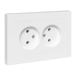 Розетка 2гн без З/К белый в сборе Эпика EKF (1/7/84) Розетка 2гн без З/К белый в сборе Эпика EKF (1/7/84)